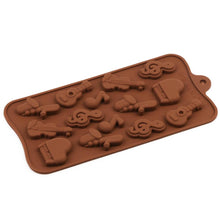 Load image into Gallery viewer, Silicone Mold Chocolate Baking Musical Instruments Notes Non-stick For Chocolate Candy Reusable Cake Decoration Resin Tools Musical Instruments Musical Note Cake Silicone Mold

