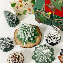 Load image into Gallery viewer, Silicone Mould Christmas Tree Shaped Cake Mold Decoration Tools Candle Mold Baking Tool Home Decoration For Christmas Party 3D Tree Shaped Candle Silicone Mold 4Pcs Different Xmas Pine Molds
