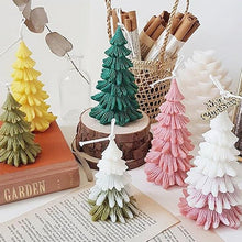 Load image into Gallery viewer, Silicone Mould Christmas Tree Shaped Cake Mold Decoration Tools Candle Mold Baking Tool Home Decoration For Christmas Party 3D Tree Shaped Candle Silicone Mold 4Pcs Different Xmas Pine Molds
