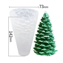Load image into Gallery viewer, Silicone Mould Christmas Tree Shaped Cake Mold Decoration Tools Candle Mold Baking Tool Home Decoration For Christmas Party 3D Tree Shaped Candle Silicone Mold 4Pcs Different Xmas Pine Molds
