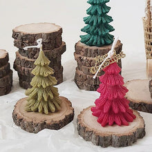 Load image into Gallery viewer, Silicone Mould Christmas Tree Shaped Cake Mold Decoration Tools Candle Mold Baking Tool Home Decoration For Christmas Party 3D Tree Shaped Candle Silicone Mold 4Pcs Different Xmas Pine Molds
