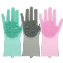 Load image into Gallery viewer, Silicone Scrubber Bristly Gloves
