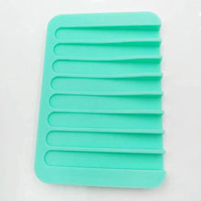 Load image into Gallery viewer, Silicone Soap Holder Flexible Soap Dish Plate Holder Tray Soapbox Container Storage For Bathroom Kitchen Soap Dish for Shower Waterfall Soap Holder Soap Tray Soap Saver Drainer Flexible Silicone for Shower Bathroom Kitchen Counter Top Keep Soap Bars Dry
