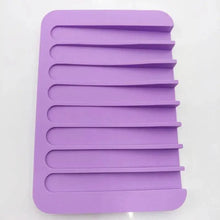 Load image into Gallery viewer, Silicone Soap Holder Flexible Soap Dish Plate Holder Tray Soapbox Container Storage For Bathroom Kitchen Soap Dish for Shower Waterfall Soap Holder Soap Tray Soap Saver Drainer Flexible Silicone for Shower Bathroom Kitchen Counter Top Keep Soap Bars Dry
