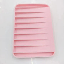 Load image into Gallery viewer, Silicone Soap Holder Flexible Soap Dish Plate Holder Tray Soapbox Container Storage For Bathroom Kitchen Soap Dish for Shower Waterfall Soap Holder Soap Tray Soap Saver Drainer Flexible Silicone for Shower Bathroom Kitchen Counter Top Keep Soap Bars Dry
