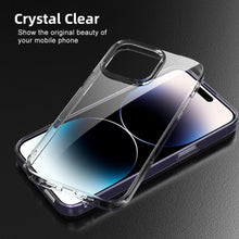Load image into Gallery viewer, Silicone Soft Phone Case for iPhone 14 13 12 11 Pro Max XR X XS Max 7 8 Plus Back Cover Case for iPhone 14 13 12 11 Pro Max Transparent Soft Flexible Anti-Yellowing Shockproof Camera Protection Case For iPhone
