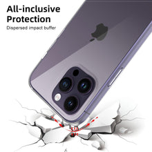 Load image into Gallery viewer, Silicone Soft Phone Case for iPhone 14 13 12 11 Pro Max XR X XS Max 7 8 Plus Back Cover Case for iPhone 14 13 12 11 Pro Max Transparent Soft Flexible Anti-Yellowing Shockproof Camera Protection Case For iPhone
