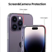 Load image into Gallery viewer, Silicone Soft Phone Case for iPhone 14 13 12 11 Pro Max XR X XS Max 7 8 Plus Back Cover Case for iPhone 14 13 12 11 Pro Max Transparent Soft Flexible Anti-Yellowing Shockproof Camera Protection Case For iPhone
