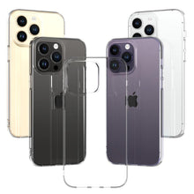 Load image into Gallery viewer, Silicone Soft Phone Case for iPhone 14 13 12 11 Pro Max XR X XS Max 7 8 Plus Back Cover Case for iPhone 14 13 12 11 Pro Max Transparent Soft Flexible Anti-Yellowing Shockproof Camera Protection Case For iPhone
