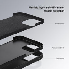 Load image into Gallery viewer, Silicone Soft Slim Cover Shockproof Full Protective Anti Scratch Case For iPhone 14 Pro Max Case Silicone Soft Case For iPhone 13 Pro Slide Camera Protect Privacy Cover for iPhone 12
