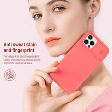 Load image into Gallery viewer, Silicone Soft Slim Cover Shockproof Full Protective Anti Scratch Case For iPhone 14 Pro Max Case Silicone Soft Case For iPhone 13 Pro Slide Camera Protect Privacy Cover for iPhone 12
