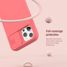 Load image into Gallery viewer, Silicone Soft Slim Cover Shockproof Full Protective Anti Scratch Case For iPhone 14 Pro Max Case Silicone Soft Case For iPhone 13 Pro Slide Camera Protect Privacy Cover for iPhone 12
