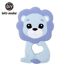 Load image into Gallery viewer, Silicone Teether Rodent Cartoon Animals 1pc Food Grade Silicone Pandents,  Teething Toys For Teeth Tiny Rod Baby Teethers Gift

