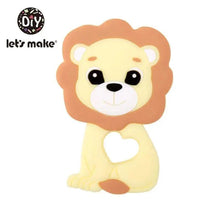 Load image into Gallery viewer, Silicone Teether Rodent Cartoon Animals 1pc Food Grade Silicone Pandents,  Teething Toys For Teeth Tiny Rod Baby Teethers Gift

