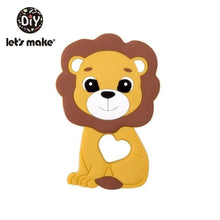 Load image into Gallery viewer, Silicone Teether Rodent Cartoon Animals 1pc Food Grade Silicone Pandents,  Teething Toys For Teeth Tiny Rod Baby Teethers Gift
