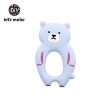 Load image into Gallery viewer, Silicone Teether Rodent Cartoon Animals 1pc Food Grade Silicone Pandents,  Teething Toys For Teeth Tiny Rod Baby Teethers Gift
