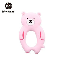 Load image into Gallery viewer, Silicone Teether Rodent Cartoon Animals 1pc Food Grade Silicone Pandents,  Teething Toys For Teeth Tiny Rod Baby Teethers Gift

