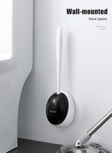 Load image into Gallery viewer, Silicone Toilet Brush For Accessories Drainable Toilet Brush Wall-Mounted Cleaning Tools Home Bathroom Accessories Sets Toilet Brushes And Holder For Bathroom Deep Cleaning Quick Drying Wall Mounted Set Soft Bristled cleaner No-Slip
