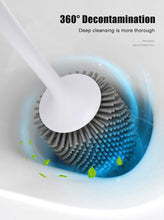 Load image into Gallery viewer, Silicone Toilet Brush For Accessories Drainable Toilet Brush Wall-Mounted Cleaning Tools Home Bathroom Accessories Sets Toilet Brushes And Holder For Bathroom Deep Cleaning Quick Drying Wall Mounted Set Soft Bristled cleaner No-Slip
