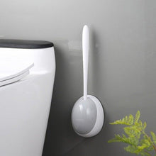 Load image into Gallery viewer, Silicone Toilet Brush For Accessories Drainable Toilet Brush Wall-Mounted Cleaning Tools Home Bathroom Accessories Sets Toilet Brushes And Holder For Bathroom Deep Cleaning Quick Drying Wall Mounted Set Soft Bristled cleaner No-Slip

