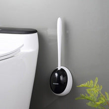 Load image into Gallery viewer, Silicone Toilet Brush For Accessories Drainable Toilet Brush Wall-Mounted Cleaning Tools Home Bathroom Accessories Sets Toilet Brushes And Holder For Bathroom Deep Cleaning Quick Drying Wall Mounted Set Soft Bristled cleaner No-Slip
