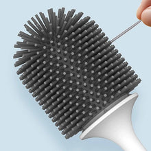 Load image into Gallery viewer, Silicone Toilet Brush For Accessories Drainable Toilet Brush Wall-Mounted Cleaning Tools Home Bathroom Accessories Sets Toilet Brushes And Holder For Bathroom Deep Cleaning Quick Drying Wall Mounted Set Soft Bristled cleaner No-Slip
