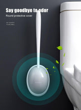 Load image into Gallery viewer, Silicone Toilet Brush For Accessories Drainable Toilet Brush Wall-Mounted Cleaning Tools Home Bathroom Accessories Sets Toilet Brushes And Holder For Bathroom Deep Cleaning Quick Drying Wall Mounted Set Soft Bristled cleaner No-Slip
