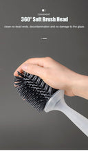 Load image into Gallery viewer, Silicone Toilet Brush Wall-Mounted Cleaning Tools Refill Liquid No Dead Corners Toilet Brush Home Bathroom Accessories Set  Toilet Brush And Holder Set Toilet Bowl Brush With Caddy Bathroom Stiff Bristles Toilet Scrub Brush
