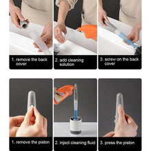 Load image into Gallery viewer, Silicone Toilet Brush Wall-Mounted Cleaning Tools Refill Liquid No Dead Corners Toilet Brush Home Bathroom Accessories Set  Toilet Brush And Holder Set Toilet Bowl Brush With Caddy Bathroom Stiff Bristles Toilet Scrub Brush
