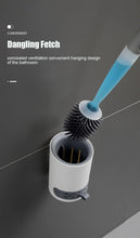 Load image into Gallery viewer, Silicone Toilet Brush Wall-Mounted Cleaning Tools Refill Liquid No Dead Corners Toilet Brush Home Bathroom Accessories Set  Toilet Brush And Holder Set Toilet Bowl Brush With Caddy Bathroom Stiff Bristles Toilet Scrub Brush
