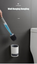 Load image into Gallery viewer, Silicone Toilet Brush Wall-Mounted Cleaning Tools Refill Liquid No Dead Corners Toilet Brush Home Bathroom Accessories Set  Toilet Brush And Holder Set Toilet Bowl Brush With Caddy Bathroom Stiff Bristles Toilet Scrub Brush
