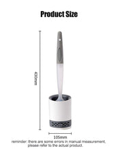 Load image into Gallery viewer, Silicone Toilet Brush Wall-Mounted Cleaning Tools Refill Liquid No Dead Corners Toilet Brush Home Bathroom Accessories Set  Toilet Brush And Holder Set Toilet Bowl Brush With Caddy Bathroom Stiff Bristles Toilet Scrub Brush
