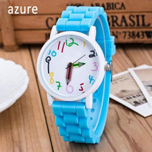 Load image into Gallery viewer, Silicone Watches Children Pencil Pointer Student Watch Quartz Childrens Watch With Silicone Strap Wristwatches Toddler Watch Analog Wrist Watches With 3D Cute Silicone Band
