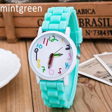 Load image into Gallery viewer, Silicone Watches Children Pencil Pointer Student Watch Quartz Childrens Watch With Silicone Strap Wristwatches Toddler Watch Analog Wrist Watches With 3D Cute Silicone Band

