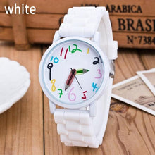 Load image into Gallery viewer, Silicone Watches Children Pencil Pointer Student Watch Quartz Childrens Watch With Silicone Strap Wristwatches Toddler Watch Analog Wrist Watches With 3D Cute Silicone Band
