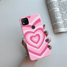 Load image into Gallery viewer, Silicone with Design Print Pattern Shockproof-Absorption Bumper Protective Back Cover For Xiaomi Redmi 10A Case 2022 Love Heart Candy Painted Phone Cover Soft Silicone Case For Xiaomi Redmi 10A Redmi10A

