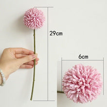 Load image into Gallery viewer, Silk Flower Arrangements Bunch Artificial Flower Bouquet Ball Fake Flowers Home Widding Decoration Valentines Day Gifts
