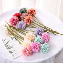 Load image into Gallery viewer, Silk Flower Arrangements Bunch Artificial Flower Bouquet Ball Fake Flowers Home Widding Decoration Valentines Day Gifts
