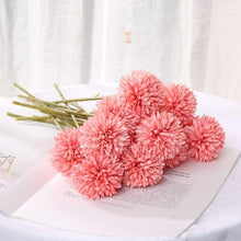 Load image into Gallery viewer, Silk Flower Arrangements Bunch Artificial Flower Bouquet Ball Fake Flowers Home Widding Decoration Valentines Day Gifts
