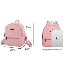 Load image into Gallery viewer, Simple And Stylish Mini Solid Backpack For Women And Girls Cute Travel Bag Trendy Student School Backpacks

