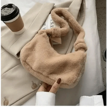Load image into Gallery viewer, Simple And Stylish Women Soft Plush Winter Furry Shoulder Bags For Ladies And Girls Designer Clutch Handbag For Female
