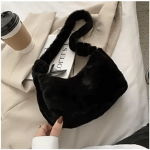 Load image into Gallery viewer, Simple And Stylish Women Soft Plush Winter Furry Shoulder Bags For Ladies And Girls Designer Clutch Handbag For Female
