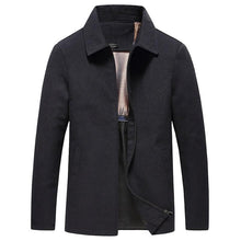 Load image into Gallery viewer, Simple Black Men Casual Jacket Luxury Fashion Autumn Winter Men Clothing Classic Jacket Solid Color Jacket Male Casual Outdoor Warm Lightweight Jackets
