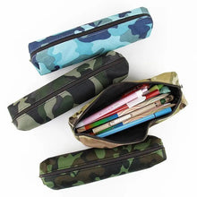 Load image into Gallery viewer, Simple Camouflage Cool Pencil Case Soft Black Pencil Holder For Boys Stylish Pouch For Office And Schools
