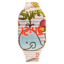 Load image into Gallery viewer, Simple Cartoon Digital Watches For Kids Student LED Display Cute Design Children Girls LED Digital Waterproof Electronic Clock Kids Student Flamingo Digital Sport Watch For Boys Girls Kid
