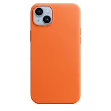 Load image into Gallery viewer, Simple Colorful Magnetic Leather Case For iPhone 14 Pro Max 14Pro 14 Plus Case Wireless Charging Drop Protect Cover Simple Hard Leather Solid Color Protective Cover For iPhone
