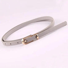 Load image into Gallery viewer, Simple Cute Leather Belts Candy Color Thin Skinny Waistband Classic Adjustable Fashion Women Belts
