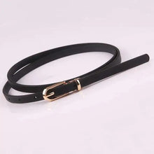 Load image into Gallery viewer, Simple Cute Leather Belts Candy Color Thin Skinny Waistband Classic Adjustable Fashion Women Belts
