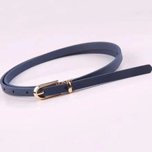 Load image into Gallery viewer, Simple Cute Leather Belts Candy Color Thin Skinny Waistband Classic Adjustable Fashion Women Belts
