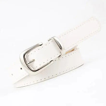 Load image into Gallery viewer, Simple Double Round Buckle PU Leather Waist Strap Vintage Design Double O-Ring Buckle  Women Leather Belt For Jeans And Dresses
